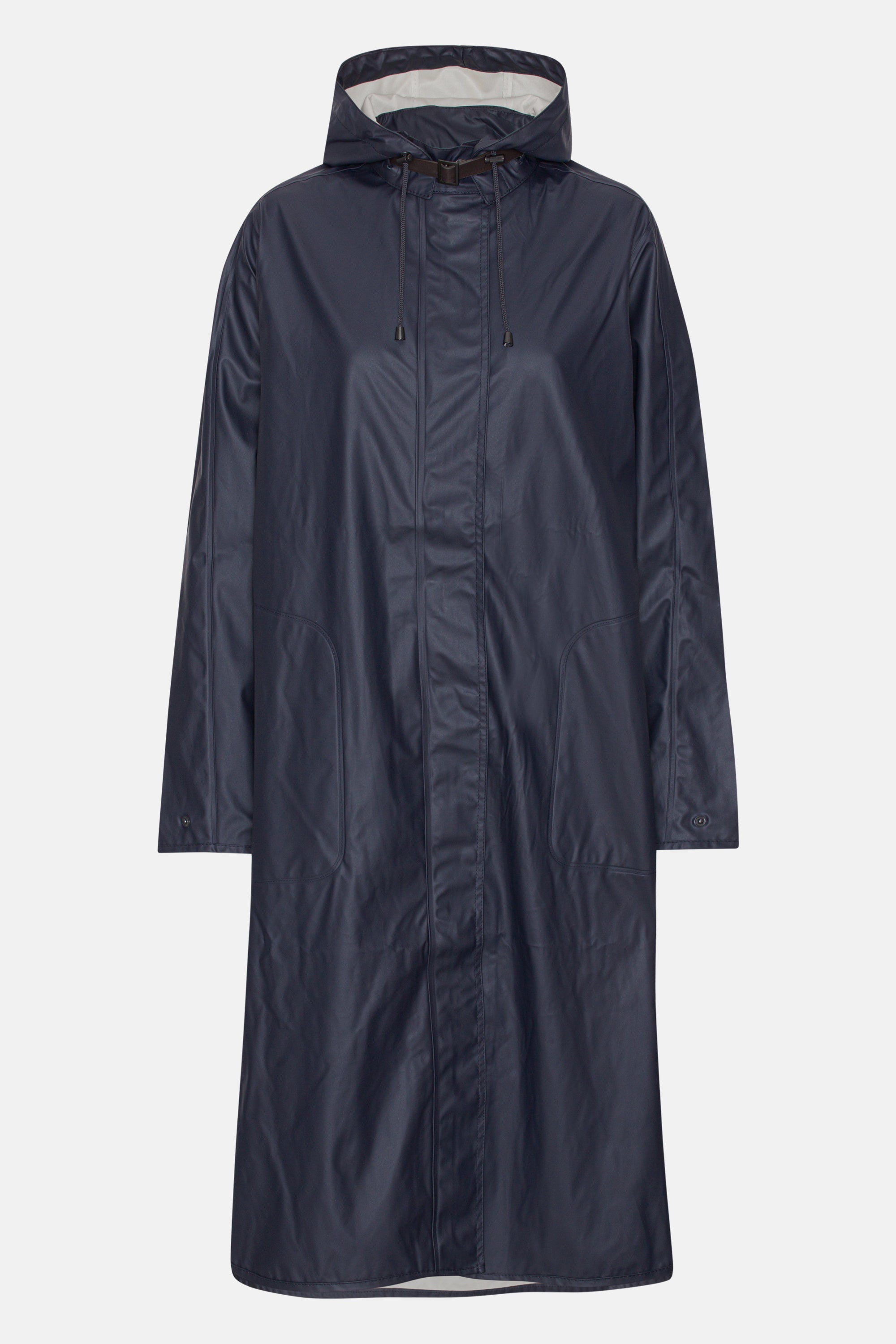 Langer Leichter Regenmantel - Dark Indigo
